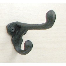 Cast Iron Wall Hook Black Set of 6