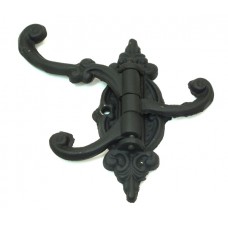 Cast Iron Swivel Hook Black Single