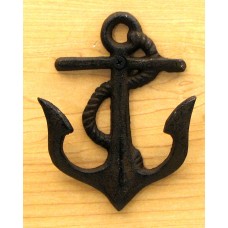 Cast Iron Anchor Hook Small Set of 4