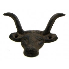 Cast Iron Bull W Horns Drawer Pull Set of 12