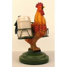 Rooster Holding Salt & Pepper