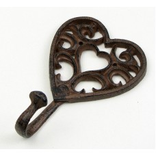 Heart Cast Iron Hook