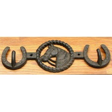 Horse w / 2 Horseshoe Hooks