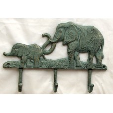 Cast Iron Elephant 3 Hooks