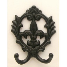 Scroll Fleur De Lis Double Hook