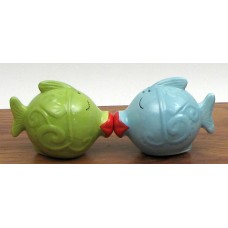 Ceramic Kissing Fish Salt and Pepper Set