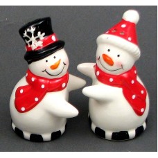 Ceramic Snowman S/P Set