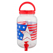 1 Gallon Patriotic Beverage Dispenser