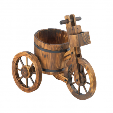 Barrel Tricycle Planter