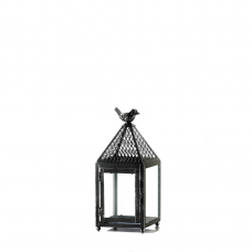 Black Bird Iron Lantern (S)