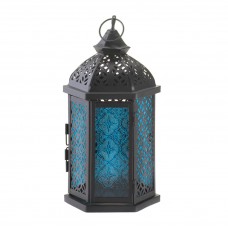 ?Blue Cove Candle Lantern