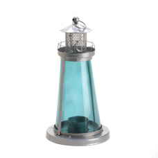 Blue Watch Tower Candle Lantern Lamp