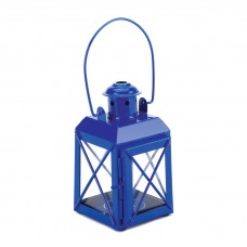 Blue Railway Candle Lantern Lamp