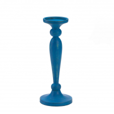 Cadiz Blue Artisan Candle Holder