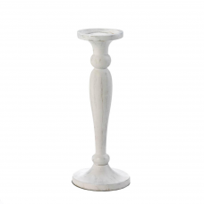 Cadiz White Artisan Candle Holder