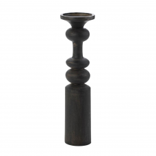 Casares Black Artisan Candle Holder