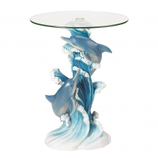 Playful Dolphins Accent Table