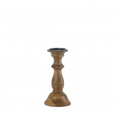 Dominion Turned Wood Candle Holder