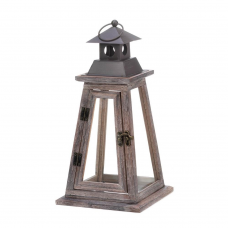 Elevate Wooden Candle Lantern