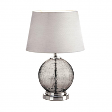 Gray Cracked Glass Table Lamp