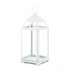 Large White Contemporary Lantern