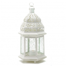 Large White Moroccan Lantern