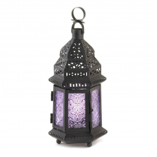 Lavender Moroccan Style Lantern