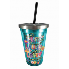 Live Laugh Love Stainless Steel Cup