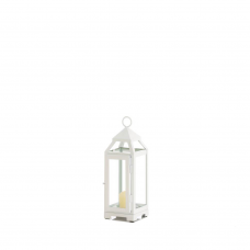 Mini Country White Open Top Lantern