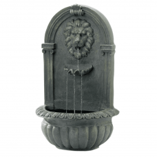 Mossy Green Lion Wall Fountain