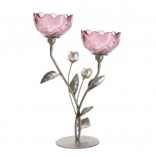 Mulberry Blooms Candle Holder