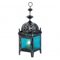 Multicolor Medallion Candle Lantern