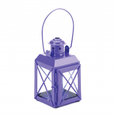 Purple Railway Candle Lantern Lamp