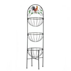 Rooster 3-Tier Kitchen Basket