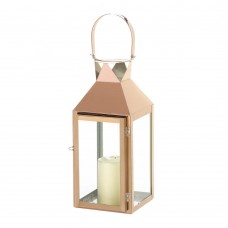 Rose Gold Candle Lantern