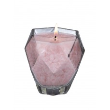 Rose Quartz Jewel Glass Candle