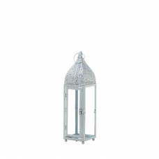 Small Silver Moroccan Style Lantern