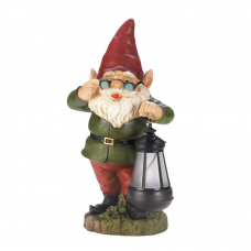 Solar Lantern Keeper Gnome Statue