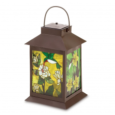 Solar Powered Floral Lantern