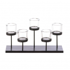 Staggered Pedestal Candle Holder