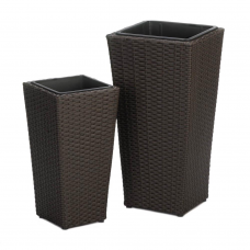 Tuscany Wicker Tall Planters