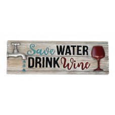 Water & Wine Decorative Sign