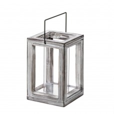 Weathered Wooden Garden Lantern