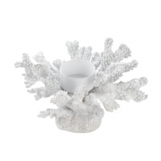 White Coral Candle Holder