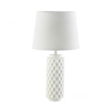 White Honeycomb Table Lamp