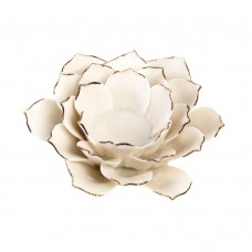 White Lotus Tealight Candle Holder