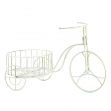 White Tricycle Planter