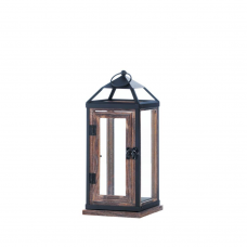 Wooden Trim Contemporary Lantern