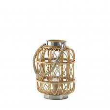 Woven Rattan Candle Lantern (S)